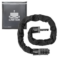 CARTEM 機車自行車鋼絲鎖 0.9m CT398, 黑色, 1個