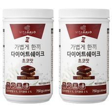 VITAHALO 代餐奶昔粉 巧克力口味, 750g, 2罐