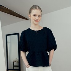JUCY JUDY 女款抓皺泡泡袖襯衫 JZBL324A
