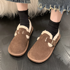 Aboutshoe 女款柔軟刷毛內裡休閒平底鞋 TSP1434