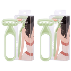 女士輕便美體刀 綠色, 1入, 2個