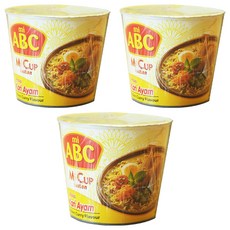 미에이비씨 미컵 인스턴트 라사 카리아얌 치킨커리향 60g, 3개