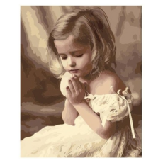 ArtLife 藝術生活 數字油畫DIY DT001 50 x 40cm, 少女的祈禱, 1組
