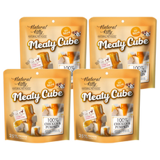 Natural Kitty 自然小貓 100%天然鮮肉塊, 雞肉南瓜雙拼, 60g, 4包