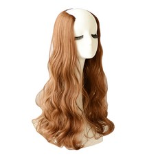 Hi-yuni 波浪捲假髮, 60cm, 淺棕色, 1入