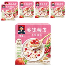 QUAKER 桂格 美味燕麥 水果優格 5包, 256g, 6盒
