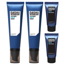 DASHU 男士提亮防曬霜 50ml+深層水泡沫洗面乳 30ml, 2組, 白色