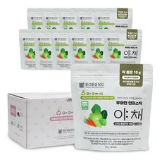 BOBSNU 穀物米餅棒, 綜合蔬菜口味, 10g, 12包