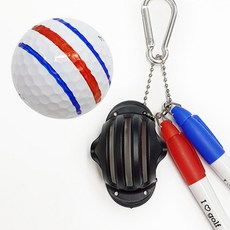 高爾夫球線對準套附標記筆, 黑色, 1套