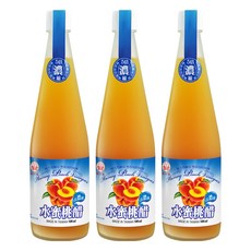 崇德發 水蜜桃醋, 500ml, 3瓶