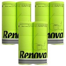 Renova 黑標彩色捲筒衛生紙 綠色, 6捲, 3個, 16.1m