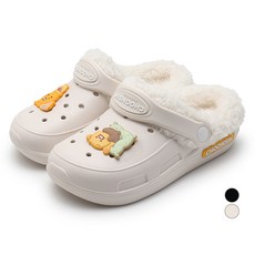 KAKAO FRIENDS Chunsik family 兒童蓬鬆毛皮涼鞋