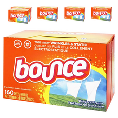 Bounce 烘衣柔軟片 戶外清新香味 減少皺摺及靜電, 160片, 6盒