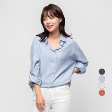CARET 女款飄逸反摺袖襯衫罩衫