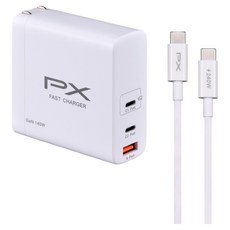 PX 大通 氮化鎵快充USB電源供應器 折疊插腳方便收納 多重保護 PD3.1 140W, 白色, 1個