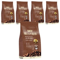 ucc 職人的珈琲 金質重焙咖啡豆, 未研磨, 400g, 5包
