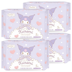 AKIRA 御衣坊 酷洛米 涼感懸浮衛生棉, 夜用型, 5片, 4包