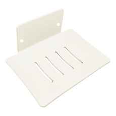 밝은리빙 무타공 물빠짐 비누받침대, 화이트, 1개