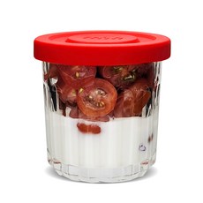 미르코리아 헥사 텀블자 유리병 레드, 400ml, 1개