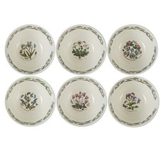 PORTmeIRION 波特玫琳恩 經典植物園系列可疊碗 7吋, 混色, 6個