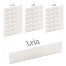 Lvia 美甲磨甲磚, 20個, 白色