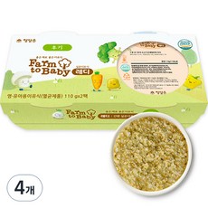 팜투베이비 레디 실온이유식 후기, 소고기근대배추죽, 110g, 4개
