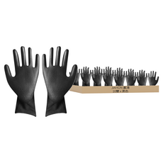 JIAHON嘉鴻牌 合手型棉紗手套 S碼掌寬8~8.5cm, 黑色, 10雙