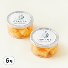 컷팅 칸탈로프 멜론, 6개, 200g