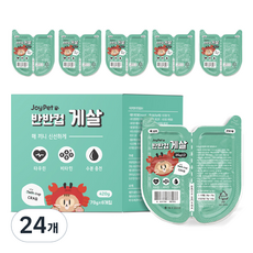 조이펫 고양이 반반컵 간식, 게살, 70g, 24개