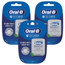 Oral-B 歐樂B Glide深層清潔牙線, 40m, 1個, 3個