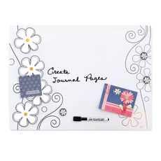 콰르텟 M5 플라워 틴 화이트보드