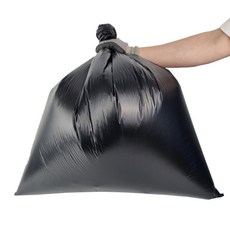 World Clean 垃圾分類平板塑膠袋 黑色, 50L, 100個