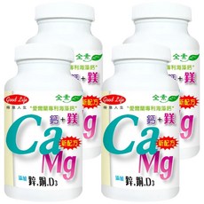 good Life 得意人生 天然海藻鈣 + D3 + 鎂, 60顆, 4瓶
