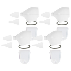 예꼬맘 노스클린 콧물흡입기 전용 연결구 + 콧물받이컵 + 흡입팁 소 + 흡입팁 대 + 고무링 세트, 4세트