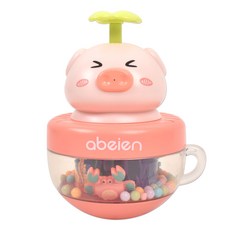 펌프식 물총 목욕놀이완구 오뚝이 돼지, 혼합색상, 1개