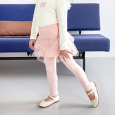 MARI N MORI 女童Bonbon荷葉邊紗質內搭褲裙