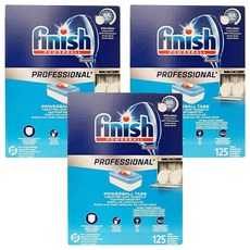 finish 洗碗碇 洗碗機專用 125顆, 3盒, 2125g