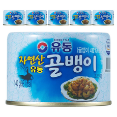 유동 자연산 골뱅이, 140g, 6개