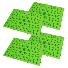 樂居家 腳底按摩器 尖頭升級款 TPE材質 37.5x27.5cm 綠色/藍色/紫色/粉色/紅色/黃色/橘色, 1組