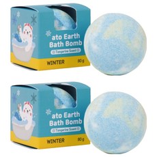 My Earthday 泡泡浴球 冬季柑橘香, 80g, 2個