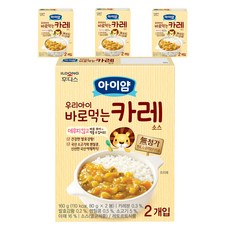아이얌 바로 먹는 소스, 카레, 160g, 4개