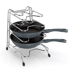 STAFIX 韓國製平底鍋整理架, 混和色, 4層, 1個