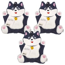 MORINO 摩力諾 造型擦手巾 24 x 35cm 哈士吉利, 1條, 3條