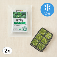곰곰 유기농 다진 브로콜리 (냉동), 90g, 2팩