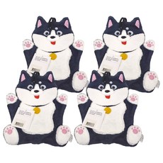 MORINO 摩力諾 造型擦手巾 24 x 35cm 哈士吉利, 1條, 4條