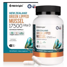 天使產地新西蘭綠唇貽貝綠肌, 120顆, 1罐