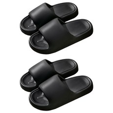 咪咪購物 麻糬拖鞋 2雙 C135, 42~43, 經典黑