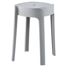 라라하우스 레인보우 원형 스툴, 그레이, 1개