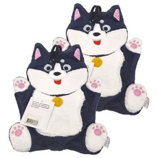 MORINO 摩力諾 造型擦手巾 24 x 35cm 哈士吉利, 1條, 2條