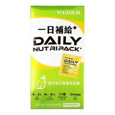 WEIDER 威德 一日補給+，A~Zn，B1~B12，31種，Omega, 87g, 1盒